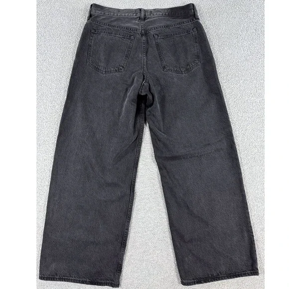 Abercrombie & Fitch Jeans Women's 28 Black Curve Love Ultra Loose Low Rise Y2K - Picture 2 of 8